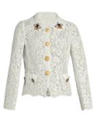 Dolce & Gabbana Cordonetto-lace Embellished Lace Jacket