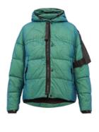 Matchesfashion.com Nemen - Loomit Hooded Quilted Down Jacket - Mens - Blue Multi