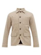 Matchesfashion.com Oliver Spencer - Cowboy Brushed Wool Jacket - Mens - Beige