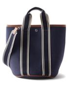 Rue De Verneuil - Cruise Cotton-canvas Tote Bag - Womens - Navy Multi