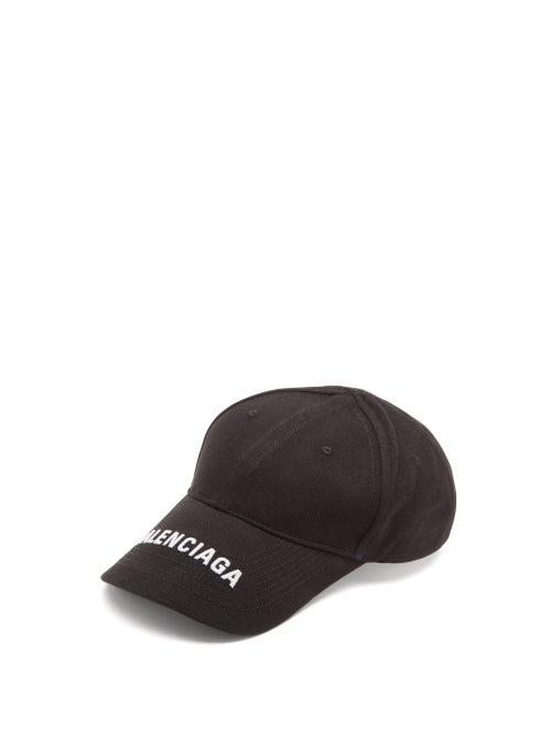 Matchesfashion.com Balenciaga - Logo-embroidered Cotton-twill Baseball Cap - Mens - Black White