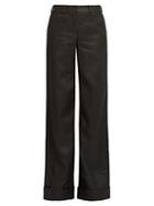 Dodo Bar Or Zoe Mid-rise Wide-leg Jacquard Trousers