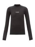 Jil Sander - Logo-print Rash Guard Swim Top - Womens - Black