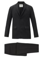 Matchesfashion.com Jil Sander - Single-breasted Wool-twill Suit - Mens - Black