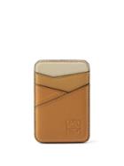 Loewe - Puzzle Magnetic Leather Cardholder - Womens - Tan Multi