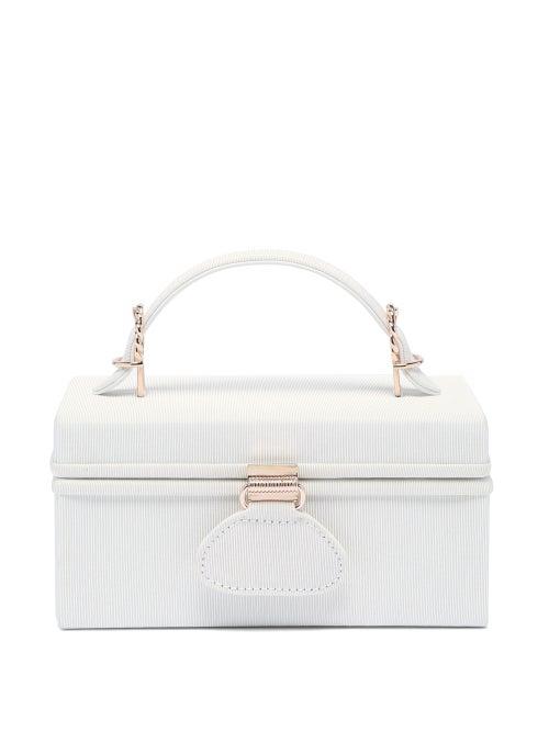 Matchesfashion.com Bienen-davis - Matchbox Faille Top-handle Box Bag - Womens - Beige