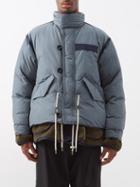 Sacai - Padded Shell Jacket - Mens - Blue Grey