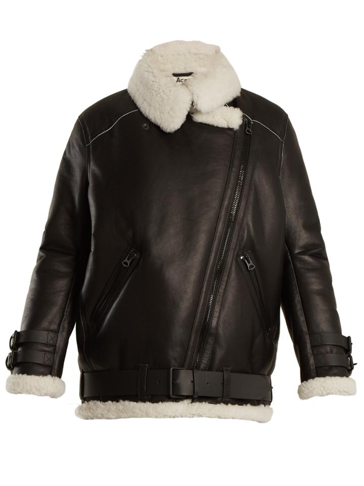 Acne Studios Velocite Oversized Shearling Jacket