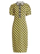 Matchesfashion.com Diane Von Furstenberg - Elly Crepe Midi Dress - Womens - Yellow Print