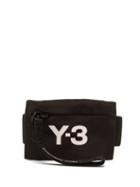 Matchesfashion.com Y-3 - Logo Print Mini Wrist Pouch - Mens - Black
