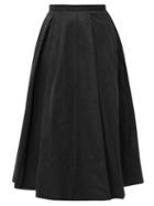 Matchesfashion.com Rochas - Polium Full Technical Taffeta Midi Skirt - Womens - Black