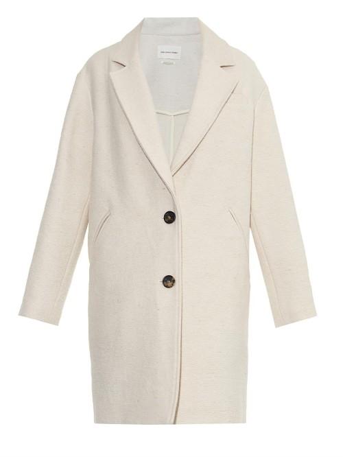 Isabel Marant Étoile Dante Textured Wool-blend Coat
