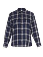 Saint Laurent Checked Cotton-blend Shirt