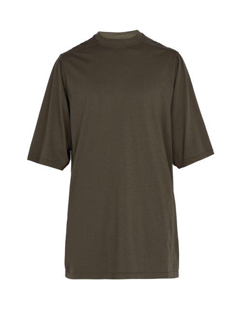 Matchesfashion.com Rick Owens Drkshdw - Oversized Cotton T Shirt - Mens - Dark Brown
