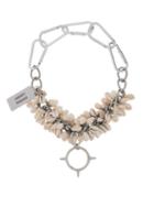 Matchesfashion.com Chopova Lowena - Shell And Spike Chain Choker Necklace - Womens - Silver