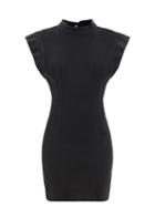 Isabel Marant - Nina Cutout-back Stretch-denim Mini Dress - Womens - Black