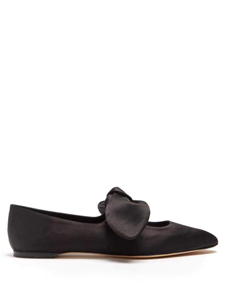 The Row Elodie Satin Ballet Flats