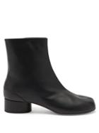 Matchesfashion.com Maison Margiela - Tabi Split Toe Leather Boots - Womens - Black