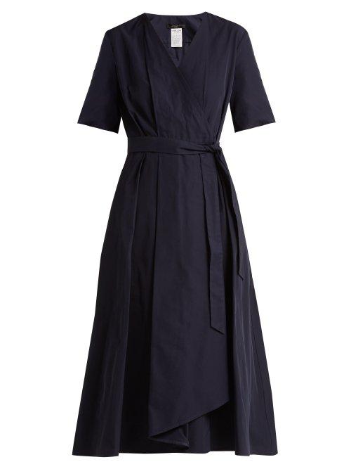 Matchesfashion.com Weekend Max Mara - Gene Wrap Dress - Womens - Navy