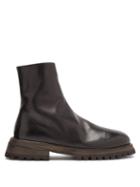 Matchesfashion.com Marsll - Exaggerated-sole Zipped Leather Boots - Mens - Black
