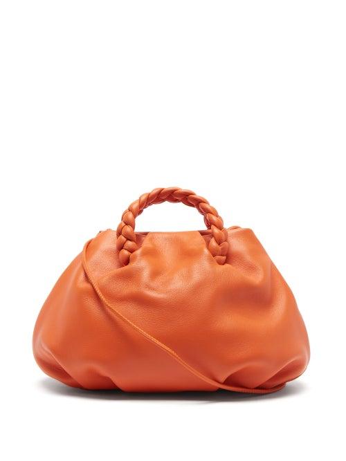 Hereu - Bombon Leather Cross-body Bag - Womens - Orange