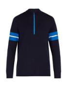 Matchesfashion.com Bogner - Gustaf Half Zip High Neck Sweater - Mens - Navy Multi