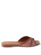 Malone Souliers - Perla Leather Slides - Womens - Pink