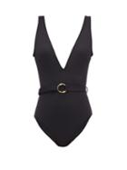 Matchesfashion.com Melissa Odabash - Belize Belted Swimsuit - Womens - Black