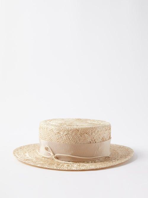 Ruslan Baginskiy - Logo-embroidered Straw Hat - Womens - Natural