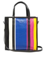 Matchesfashion.com Balenciaga - Bazar Leather Tote - Womens - Blue Multi