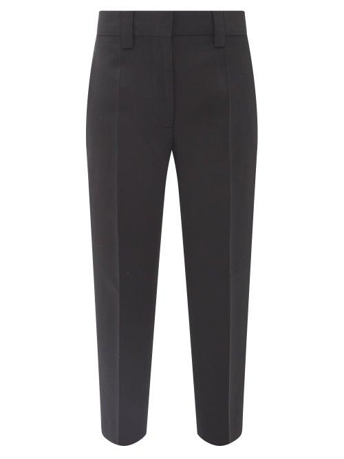 Acne Studios - Cropped Suit Trousers - Womens - Black
