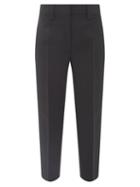 Acne Studios - Cropped Suit Trousers - Womens - Black