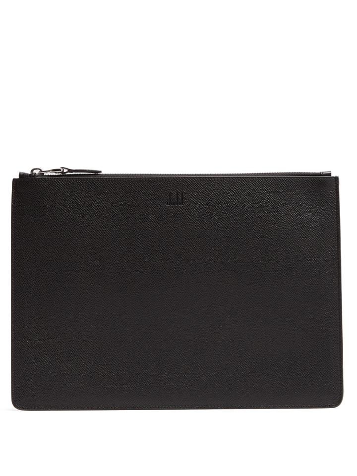 Dunhill Cadogan Small Saffiano-leather Pouch