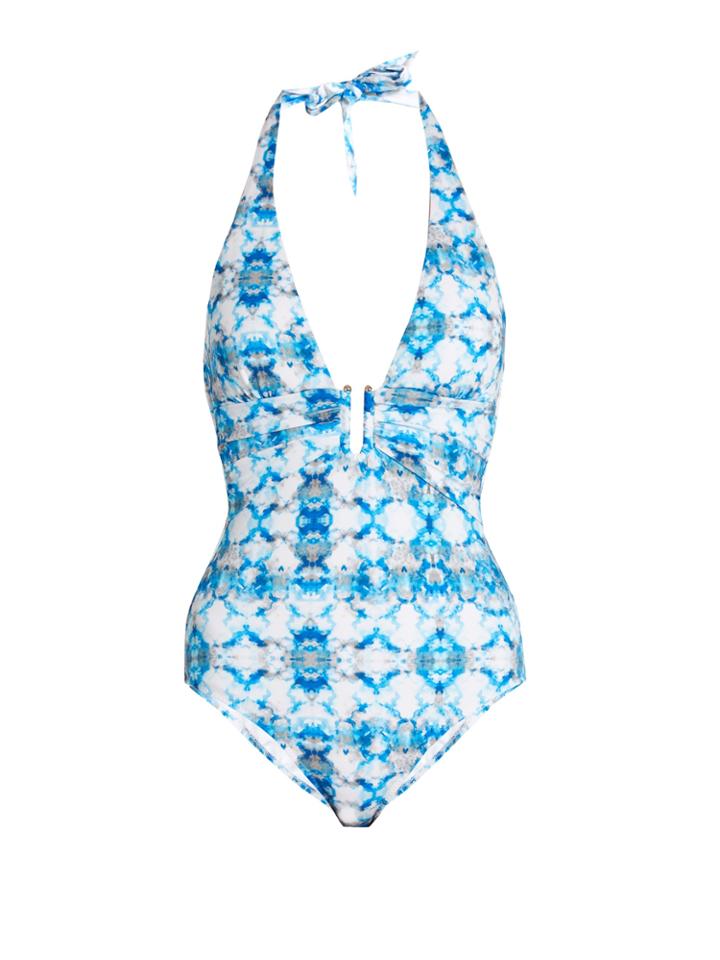 Heidi Klein Greater Palm Springs Plunging Swimsuit