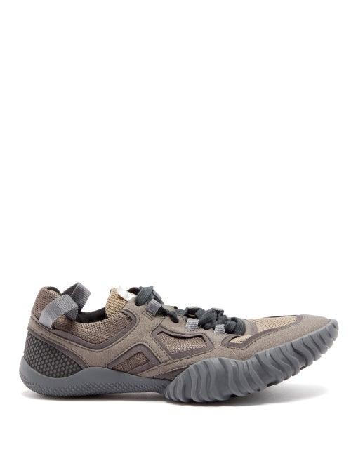 Matchesfashion.com Acne Studios - Berun Mesh And Suede Trainers - Womens - Grey White