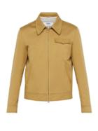 Matchesfashion.com Ami - Lightweight Zip Up Cotton Blouson Jacket - Mens - Dark Yellow