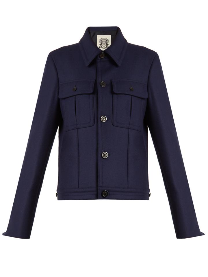 Connolly Point Collar Wool-blend Jacket