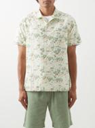 Ymc - Malick Printed Cotton-blend Short-sleeved Shirt - Mens - Cream Multi