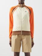 Wales Bonner - Percussion Striped Recycled-fibre Track Jacket - Womens - Pale Yellow