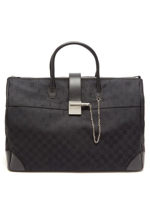 Amiri - Logo-jacquard Canvas Holdall - Mens - Black