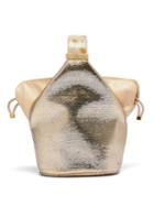 Matchesfashion.com Bienen-davis - Kit Metallic Canvas Clutch - Womens - Gold