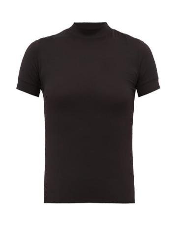 Matchesfashion.com The Row - Elan High Neck Jersey T Shirt - Womens - Black