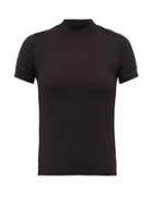 Matchesfashion.com The Row - Elan High Neck Jersey T Shirt - Womens - Black