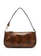 Matchesfashion.com By Far - Rachel Snake-effect Leather Shoulder Bag - Womens - Brown Multi