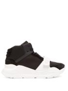 Matchesfashion.com Burberry - Regis Suede And Neoprene High Top Trainers - Womens - Black White