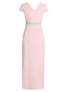 Emilio De La Morena Tamara V-neck Silk-blend Dress