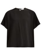 Matchesfashion.com Raey - Square Crepe Top - Womens - Black