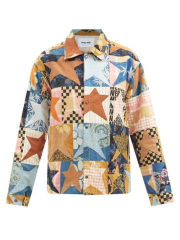Story Mfg. - Worf Stars Patchwork Cotton Jacket - Womens - Multi