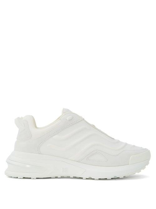 Givenchy - Giv 1 Leather And Mesh Trainers - Mens - White
