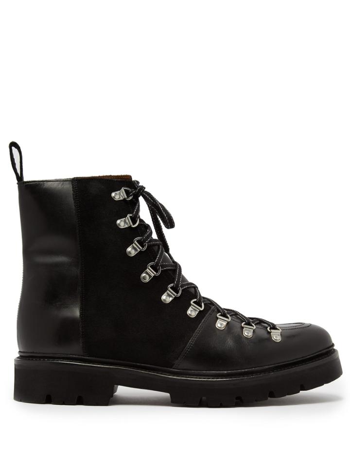 Grenson Brady Leather And Suede Boots